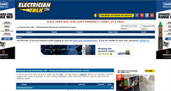 Desktop Screenshot of electriciantalk.com